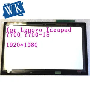 non touch or with touch 3d 15 6 lcd laptop screen assembly for lenovo ideapad y700 15isk y700 15 80nw 1920x1080 with frame free global shipping