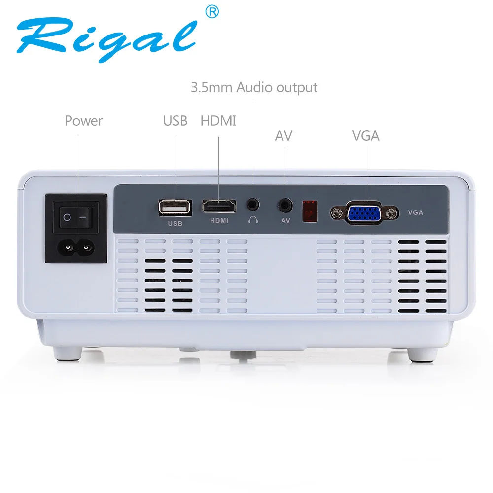 Rigal HD RD810 мини-проектор 1000 люмен портативный мини светодиодный видеопроектор RD-810