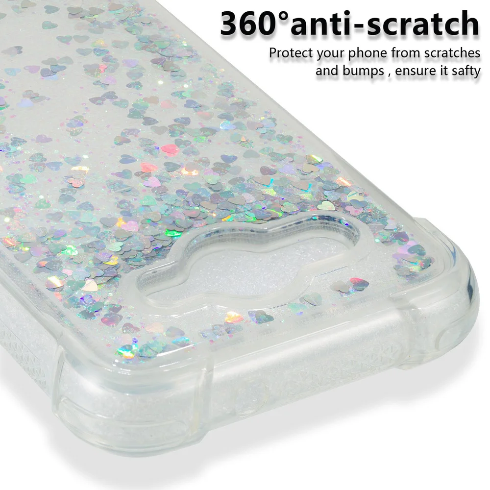 For Huawei Y3 2017 Cute Bling Soft Case Y5 Lite Glitter Dynamic Liquid Bumper Cover CRO-U00 CRO-L22 CRO-L02 CRO U00 L22 L02 | Мобильные