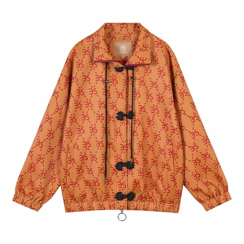 ELFSACK, новинка весны, большие размеры, женские куртки, полный отложной воротник, женская верхняя одежда, пальто с широкой талией, Женское пальто с принтом