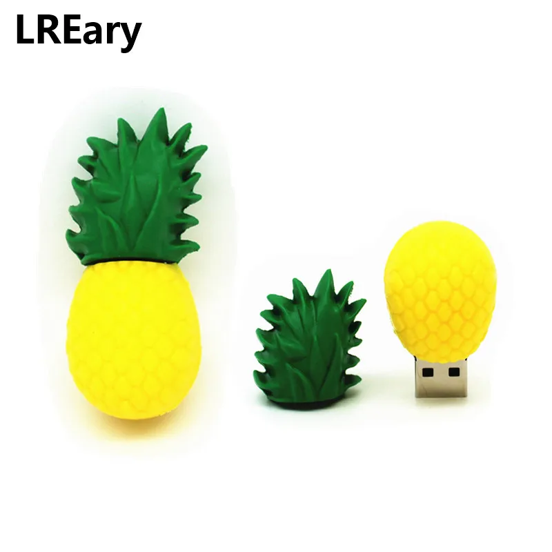 Флешка с фруктами, USB флеш-накопитель, 4 ГБ, 8 ГБ, 16 ГБ, 32 ГБ, 64 ГБ, мультяшная USB флешка с бананом, карта памяти арбуз, флэш-диск, авокадо/вишня