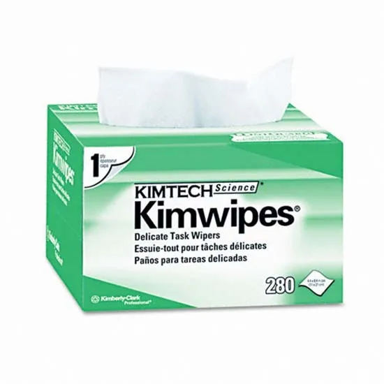 Чистящая бумага Kimwipes 280 салфетки в коробке мягкие и неабразивные волокна для
