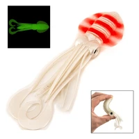 luminous octopus squid skirt lure soft plastic fishing artificial lure jig hooks glow in dark fishing