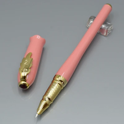 1 pink Очаровательная авторучка Пикассо 986 черный белый розовый с 0,38 мм Nib школьные офисные канцелярские брендовые дамские шариковая ручка подарок - Цвет: 1 pink