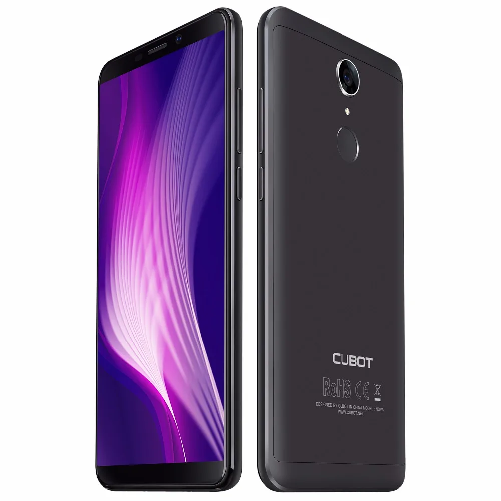 Cubot NOVA MT6739 четырехъядерный 18:9 экран смартфон Android 8,1 5,5 дюймов мобильный телефон 3G ram 16G rom 2800mAh 13 МП 4G сотовый телефон