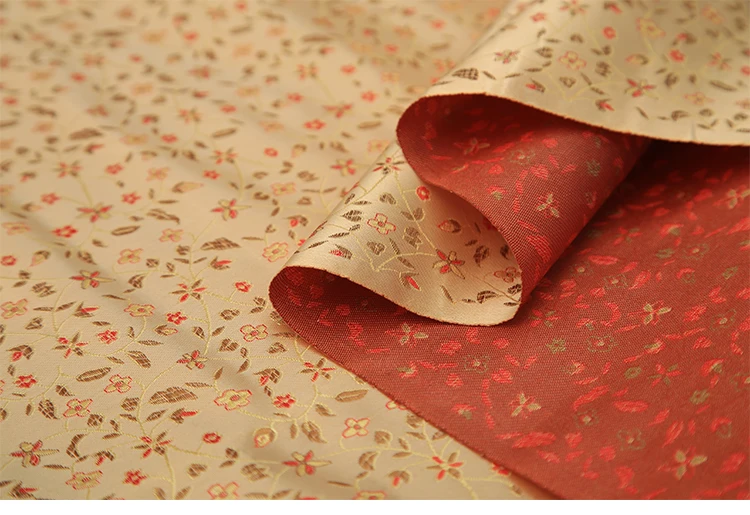 Классическая китайская жаккардовая ткань золотистого цвета для фотографий