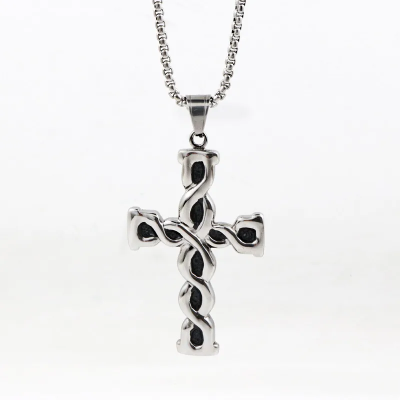 Stianless Стали Золотой Крест Pattern Подвески Ожерелье Аксессуары Ювелирные Изделия