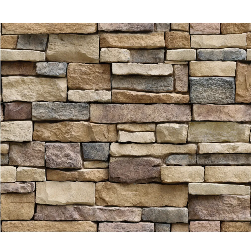 

Simulation Brick Wall Sticker Stone Rustic Effect 3d Imitation Tile Wall Paper Brick Self-adhesive Wall Sticker Home Decor #763