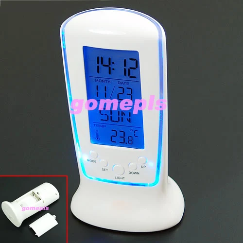 Цифровой ЖК Будильник Календарь Термометр Подсветка|clock radar|clock picclock fabric |