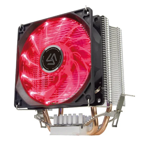 ALSEYE куллер для процессора LED 90mm кулер TDP 120W охлаждение процессора для LGA 1155/1151/1156/1366/775/ И AM2/AM3/АМ4 - Цвет лезвия: Красный
