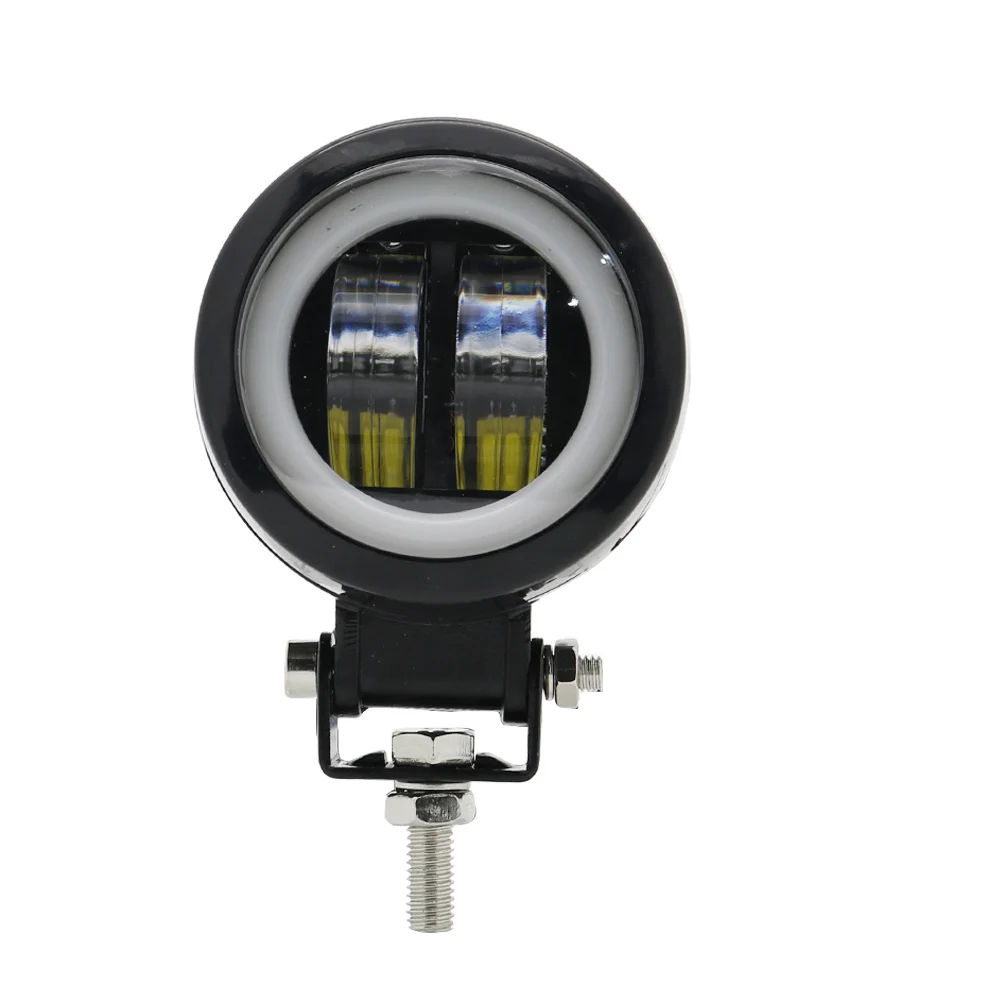 1pc Round Light 2 шт./1 шт. водонепроницаемый круглый светодиодный светильник ангельские глазки бар Точечный светильник Мотоцикл Внедорожный Автомобиль Лодка светодиодный светильник - Цвет: 1pc Round Light