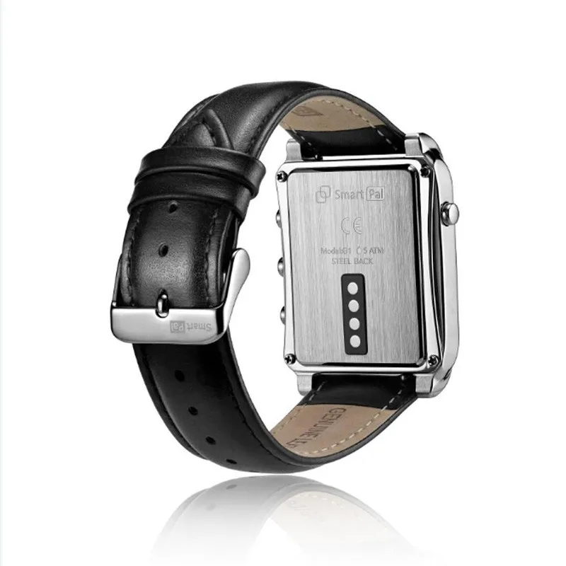 DEHAI First E-ink Screen Smart Pal G1 Watch Stainless Steel Metal Sapphire Wristwatch for iphone Android 50M Waterproof | Электроника