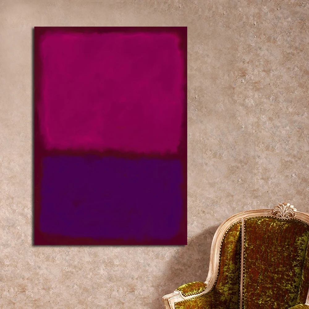 Классическая картина маслом JQHYART Mark Rothko Настенная для домашнего декора холст с