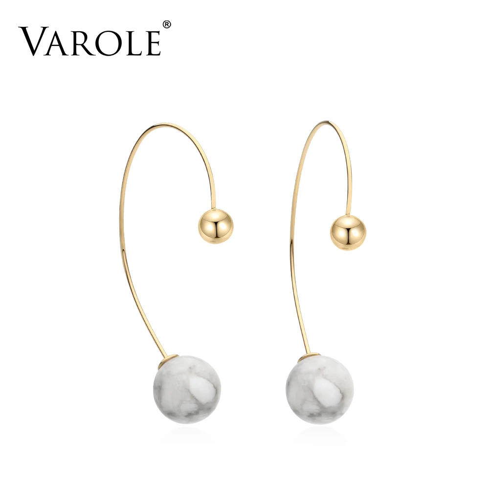 

VAROLE Hypoallergenic Dangle & Drop Earings Gold Color Stainless Steel Earrings for Women Jewelry Oorbellen Wholesale