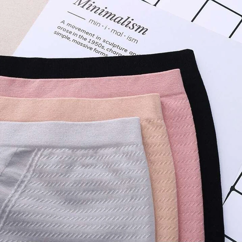 New 4Pcs/Lot Woman Underwear Women Cotton Boxers Shorts Lace-Trimmed Panties Ladies Lntimates Lingerie For Sexy Boxer | Женская одежда