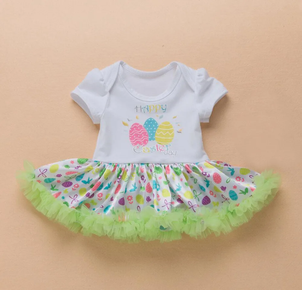 Комплект из 3 предметов платье-пачка для маленьких девочек 1 2 EasterTutu наряд с