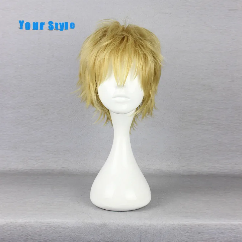 Ваш стиль Короткие вьющиеся парики для косплея мужские вечерние искусственные