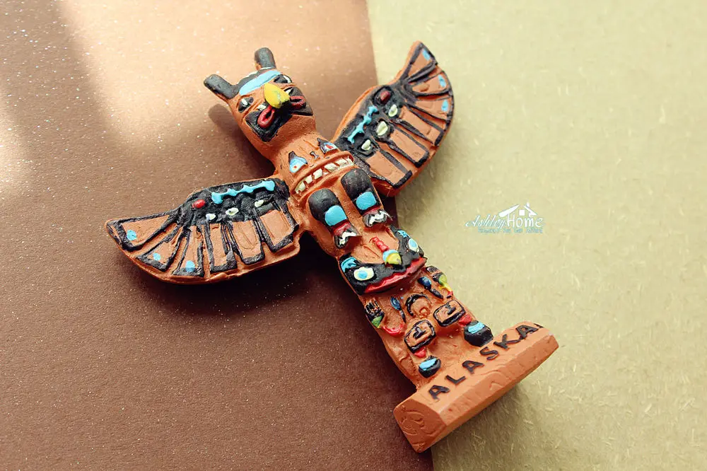 Totem Pole в Кетчикан Аляска США туристический сувенир 3D магнит на холодильник|3d fridge