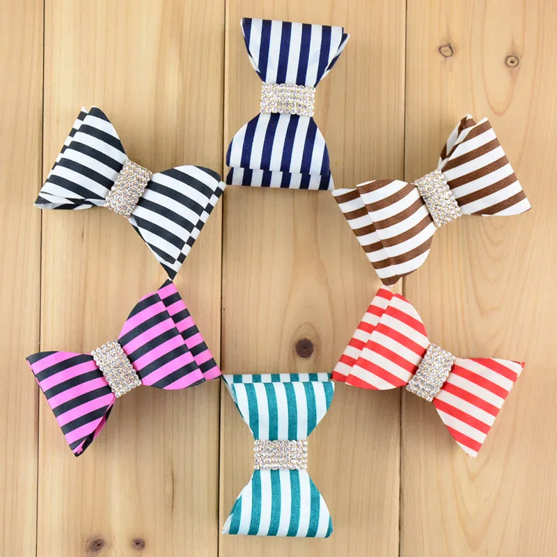 Бант для волос в полоску 60 шт./лот 3 2 дюйма|bow blouse|bowknot bootsbow bumper |