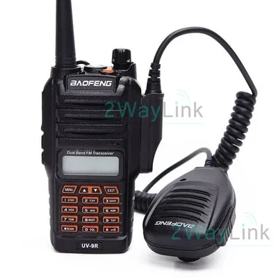 Микрофон BAOFENG для UV-9R/UV 9R/BF-A58/BF-9700, совместимый с UV-5R WP/UV-5S/UV-XR/GT-3WP/UV-9R Плюс Радио