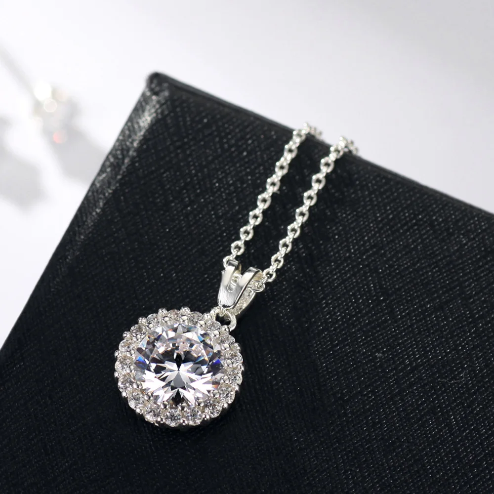 Neoglory Посеребренные Круглые модные брендовые ожерелья и серьги Свадебные