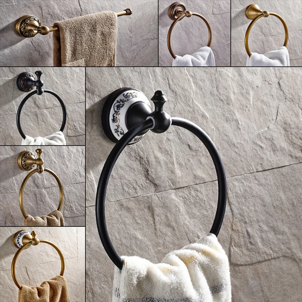 Одноцветные алюминиевые настенные Круглые античные латунные цветные кольца для