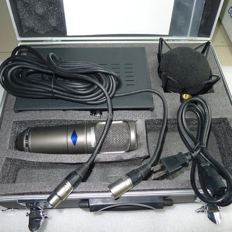 Takstar cm-450-l суперкардиоида трубка профессиональный конденсаторный РАДИОВЕЩАТЕЛЬНЫЙ Микрофон Студийный микрофон для записи алюминиевая коробка