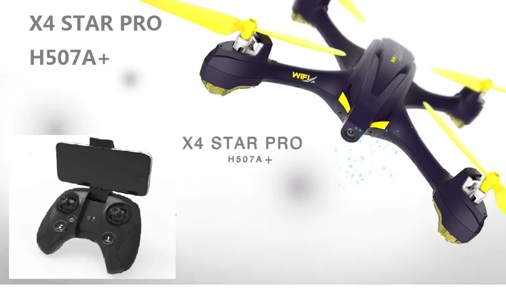 Квадрокоптер Hubsan H507A + с дистанционным управлением X4 Star Pro приложением GPS Waypoint WIFI FPV