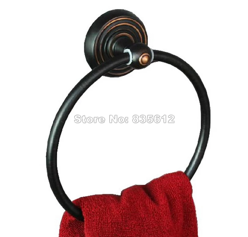 Настенный держатель для полотенец Wba072 черная бронзовая втираемая маслом