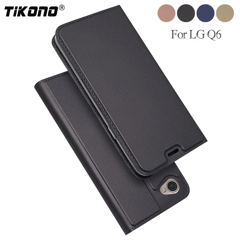 Роскошный кожаный чехол книжка TIKONO для LG Q6 Alpha Q6a Q 6 a M700 5 &quot Чехол телефона s Funda|phone
