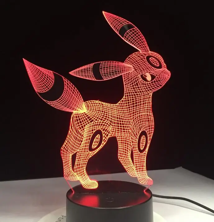 Pokemon Go Lamp 11 Pokemon Go Mimikyu Ho-Oh Purrloin Magikarp Raikou Rayquaza Prinplup Politoed lugia мультфильм 3D светодиодный светильник 7 цветов ночной Светильник - Испускаемый цвет: Pokemon Go Lamp 11