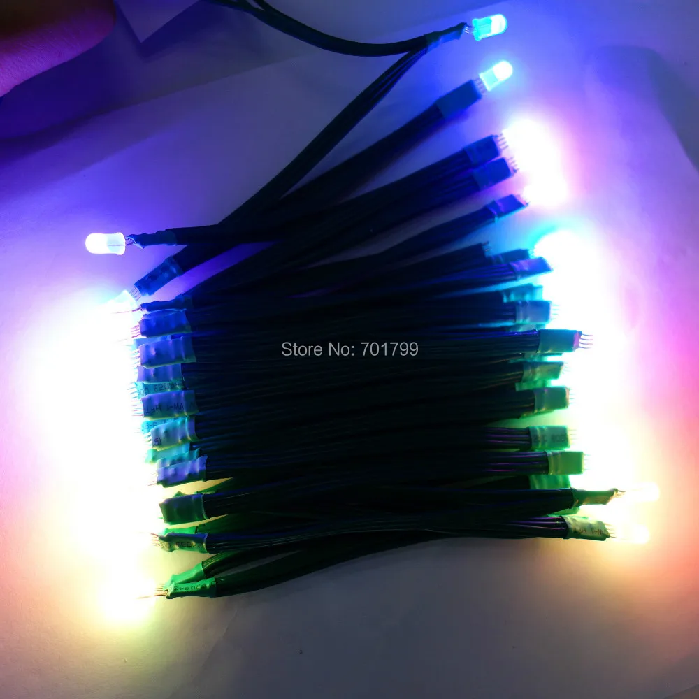 Не является водонепроницаемым 5-миллиметровым адресуемым полноцветным