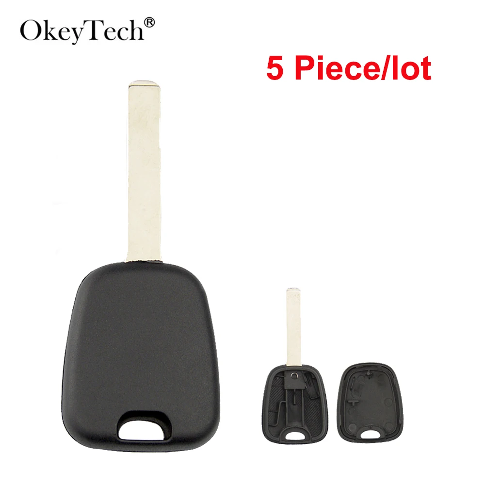 

OkeyTech 5 шт./лот оболочка ключа передатчика чехол для Peugeot, для Citroen C2 ключ Uncut VA2 пустой сменная лопасть ключ крышка брелок
