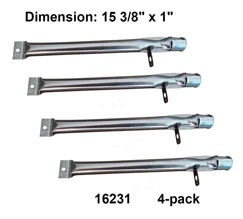 

Запчасти для барбекю 16231, замена газового гриля 15,4 дюйма, прямая горелка из нержавеющей стали, для барбекю Pro, остальные отметки, грили, 4 упак...