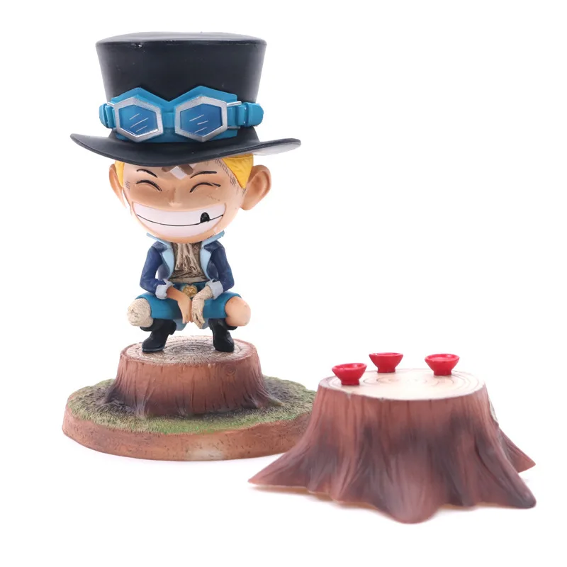 Аниме one piece ПВХ экшн-фигурка Q version Sabo Portgas D Ace Обезьяна Луффи три брата детская