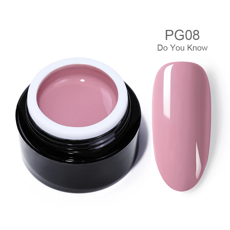 BP-PG08 BORN PRETTY для нанесения УФ-геля лак для ногтей линия 2 в 1 блеск 3D резной УФ гель Lacque белый розовый отмачиваемый УФ-гель для ногтей - Цвет: BP-PG08