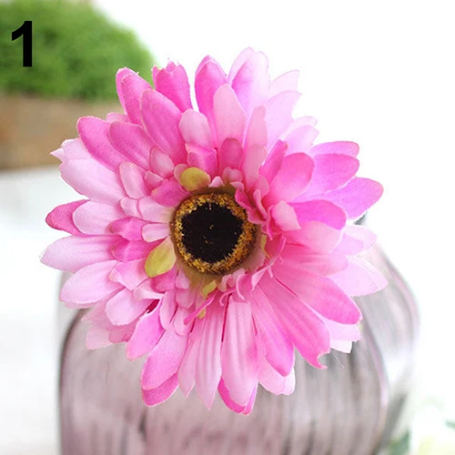 1 шт. красивые искусственный шелк Гербера цветок ромашка дома Свадебная