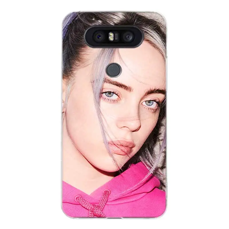 Мягкий резиновый Чехол Billie Eilish для LG Q8 Q7 Q6 G6 G7 G5 G4 V40 V30 V20 V10 K8 K10 2018 2017 |