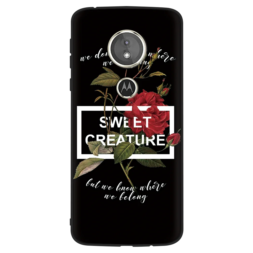 sweethua Модный кружевной чехол с цветами для Motorola Moto G6 Play, Мягкий силиконовый чехол для Motorola Moto E4 G5 G5S Plus King queen, чехол с рисунком - Цвет: sweethua
