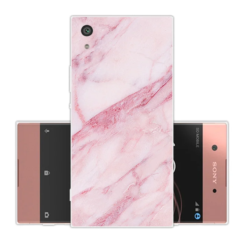Soft Silicone For Sony Xperia XA1 G3121 G3112 G3123 G3116 Dual Pink Back Cover Transparent TPU Capa Phone Cases |