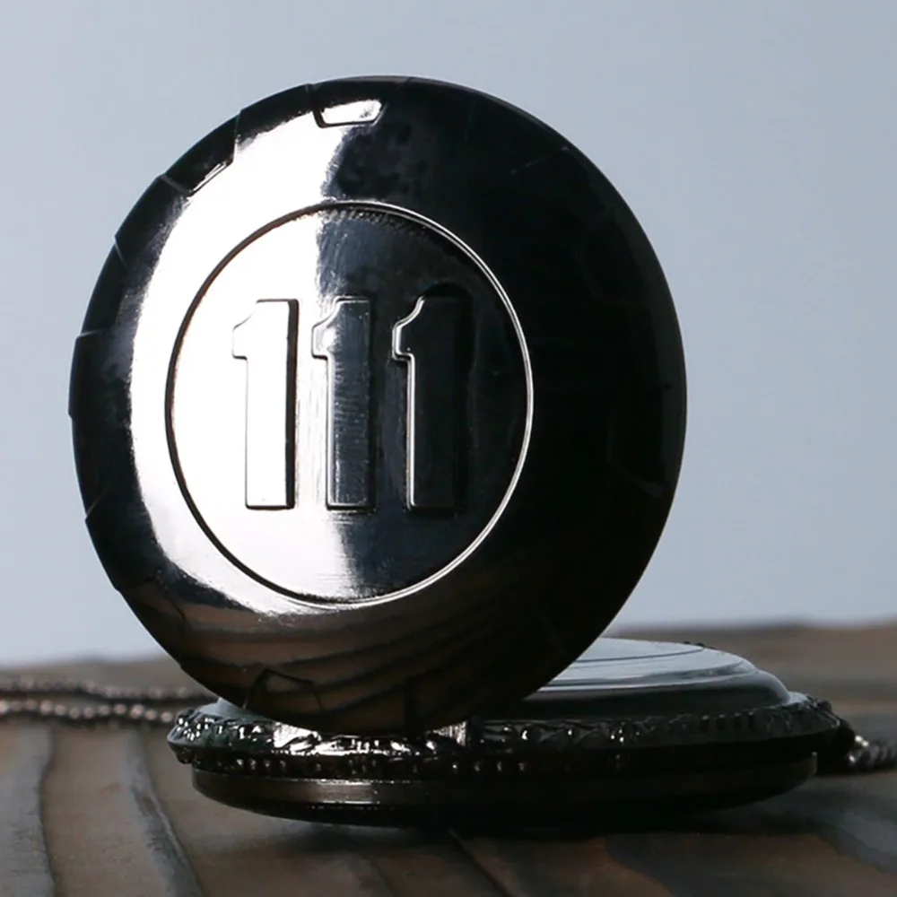 Винтажные кварцевые карманные часы серебро золото игра Fallout 4 vase 111 стимпанк женское мужское ожерелье с подвеской с цепочкой