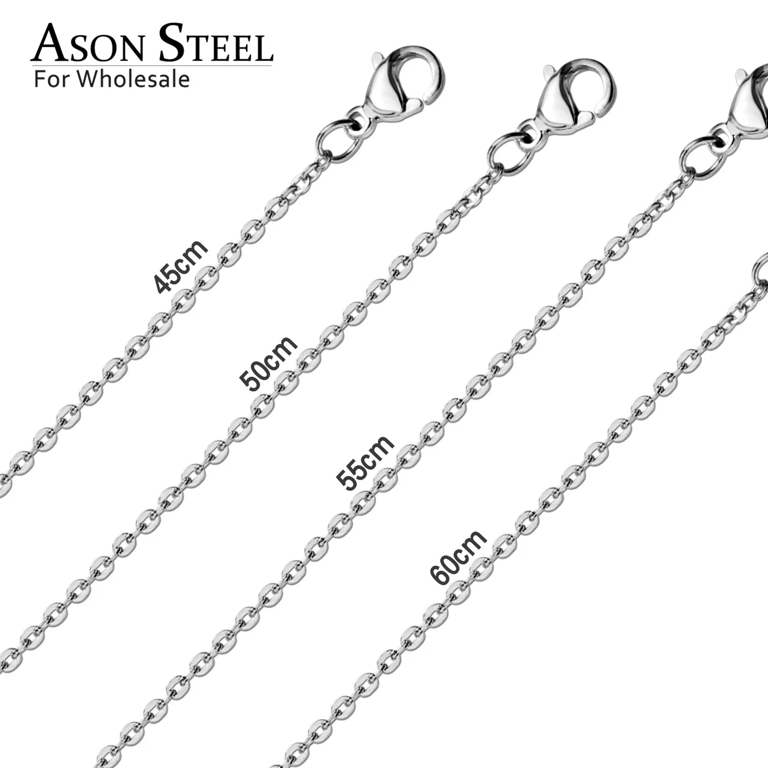 ASONSTEEL 10 шт./лот 2 мм/1 мм золото/серебро Цвет кубинское звено о цепочка Ожерелье для