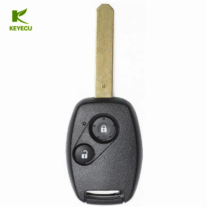 KEYECU 2 кнопки безключевой доступ телефон с идентификацией 433 МГц чип ID8E для Honda Φ