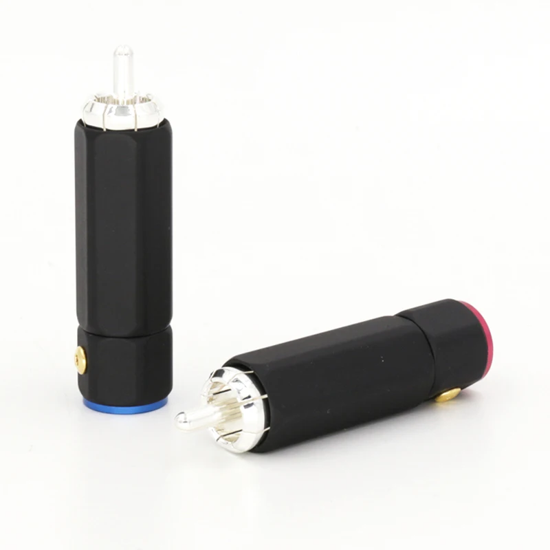 4 шт. удлинители для кабеля Rca с серебряным покрытием|copper colour|plug goldplug l |