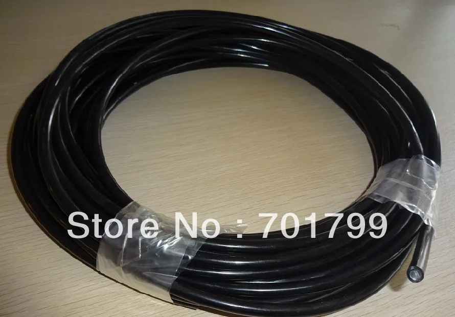 50 м/рулон света волоконно оптический с черной ПВХ крышкой внутренний диаметр 6 0