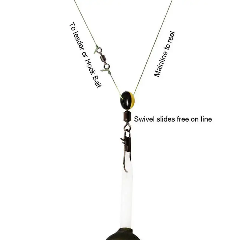 100 шт. рыболовная леска грузила слайды крюк зажим с хвостиком соединительные