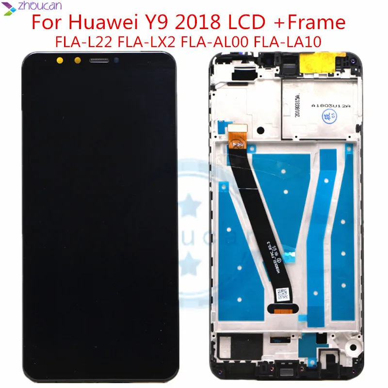 Huawei Y9 2018 ЖК дисплей кодирующий преобразователь сенсорного экрана в сборе для с