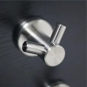 Аксессуар для ванной комнаты из нержавеющей стали с матовой отделкой SUS 304, настенный крючок, вешалка для шляпы, одежды, полотенец, крючок для халата, аксессуары для ванной комнаты