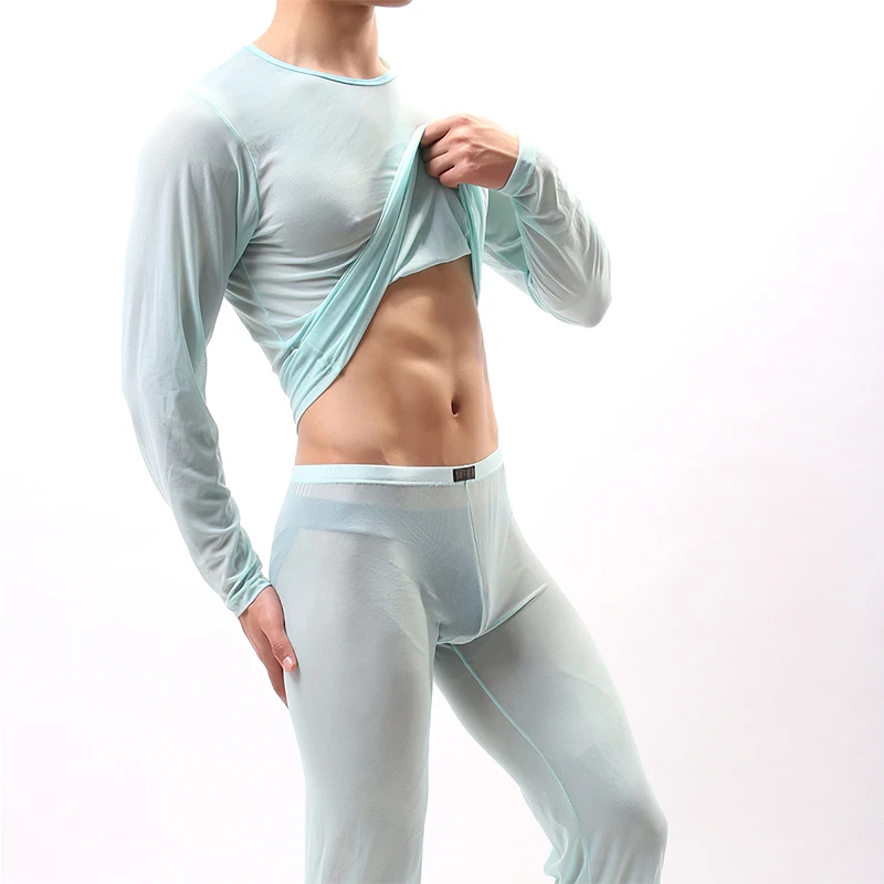 Прозрачная сетчатая майка для мужчин боди сексуальные прозрачные рубашки