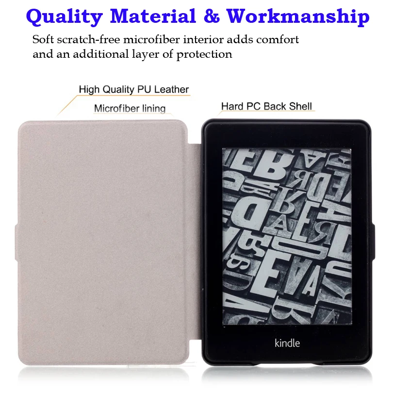 Умный Магнитный чехол для Amazon Kindle Paperwhite 1 2 3 6 дюймов Ультратонкий планшета с